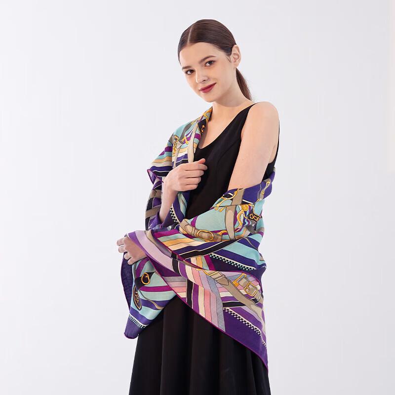 Aurora Silk Wool Blend Scarf