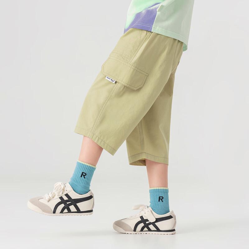 Boys' Cotton Breathable Cargo Capri Shorts