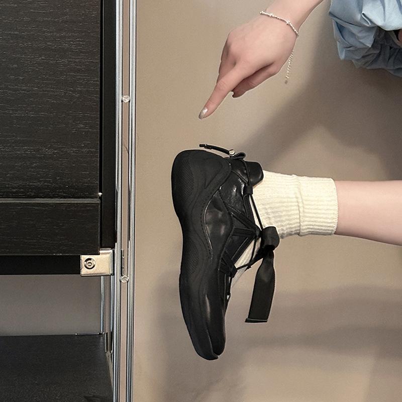 Fashion niche fashion strap ballet sneakers women's 2025 summer new comfortable casual platform shoes