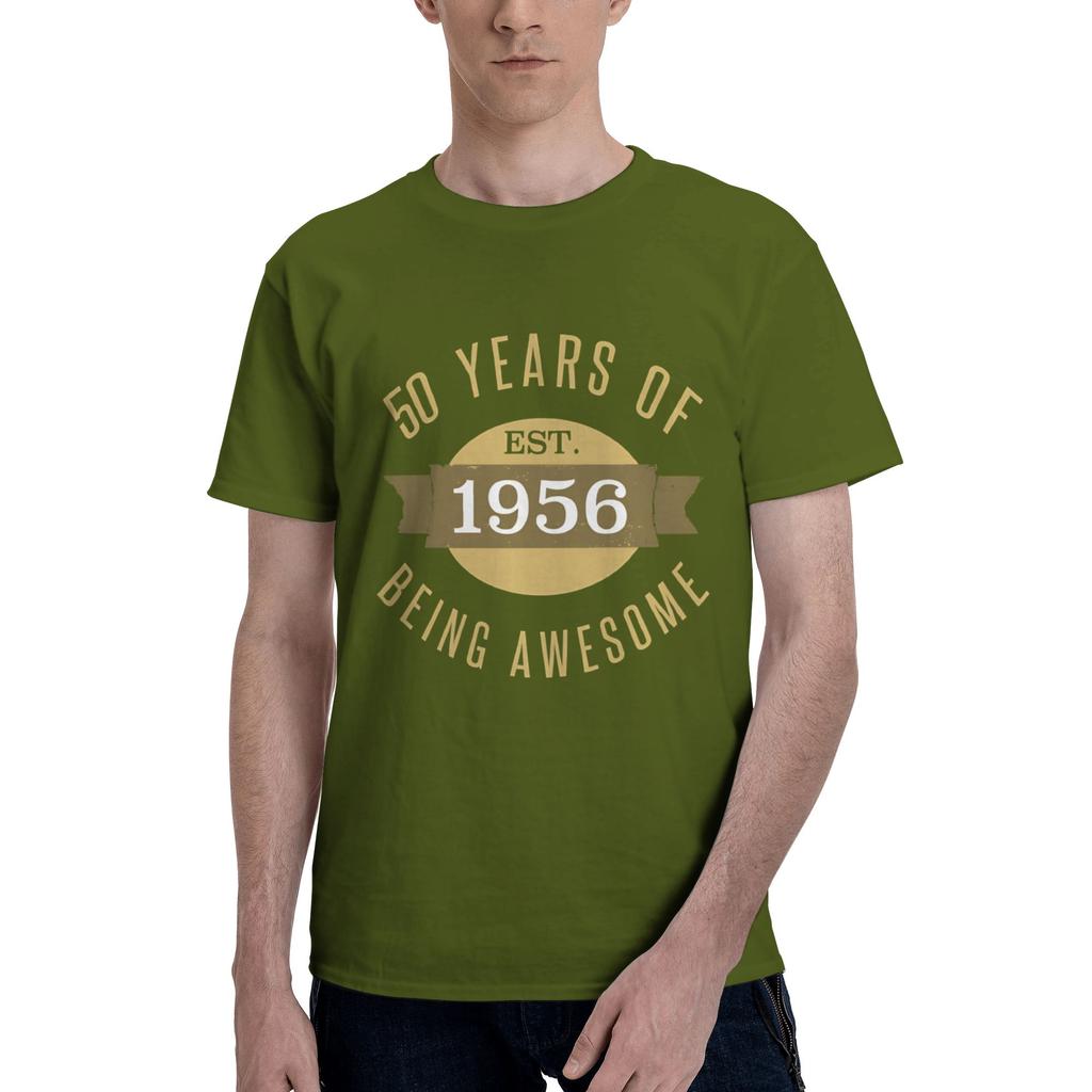 Established 1956 Mens T Shirts 70 Birthday Unique Tees Short Sleeve Crewneck Cotton New Arrival Tops TShirt