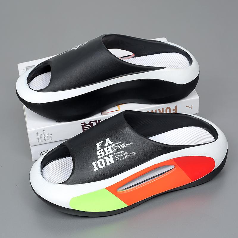 

Fashion Men Slippers Indoor Outdoor Sandals Beach Soft Thick Sole Slides Casual Shoes New Mens Flip-flops Indoor Home Slippers