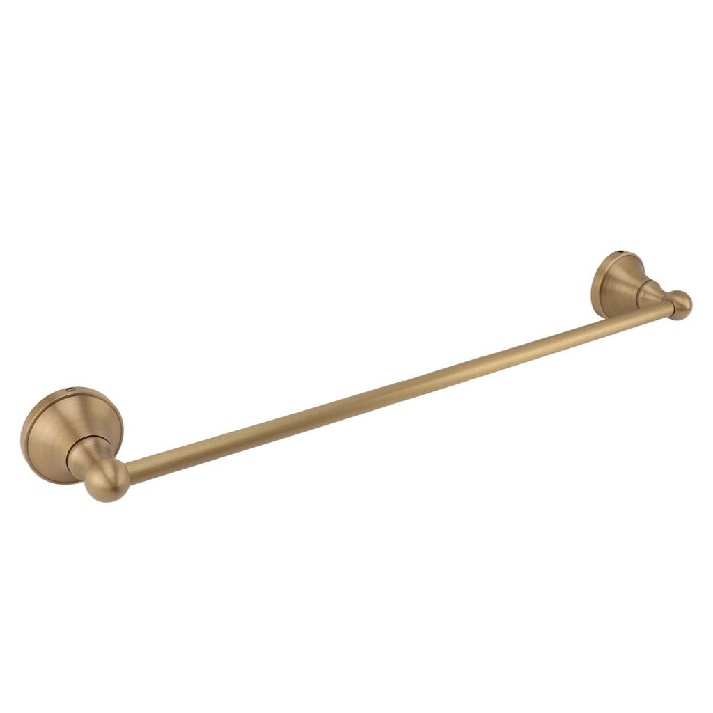 Miedziany wieszak na ręczniki w stylu europejskim, pojedynczy drążek, wielofunkcyjny uchwyt na ręczniki do łazienki