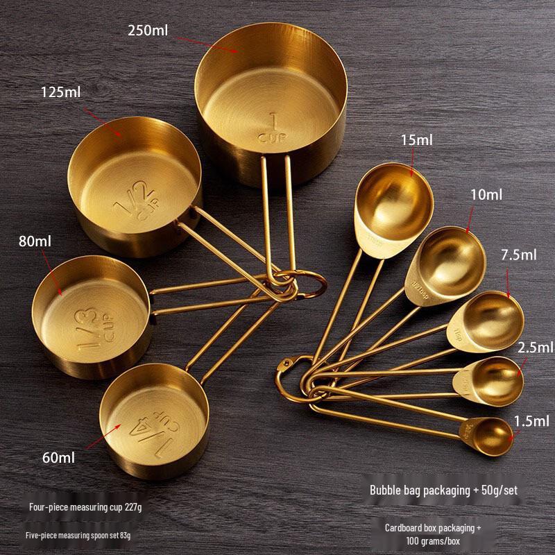 Yicang Stainless Steel Measuring Cup and Spoon Set