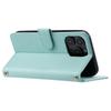 For iPhone 16 Pro Max Wallet Case Rhombus Grid PU Leather Phone Cover