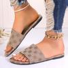 Women's Flat Open Toe Slippers Retro Slip On Causal Slides Shoes for Women Outdoor Plus Size Women's Slippers Zapatos De Mujer