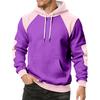 Men's Colorblock Sweatshirt Hoodie Men's Sports Large Size Casual Sweatshirt
