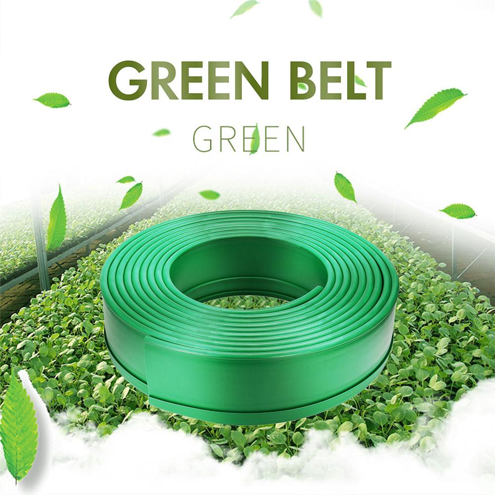 10m Plastic Grass Edging Fence Belt Border Garden Lawn Stone Isolation Path Barrier Patio Garden Greening Belt Horticulture Green