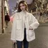 Korean version of fashion autumn and winter new Xiaoxiangfeng imitation lamb wool coat women's loose thickened design top tide