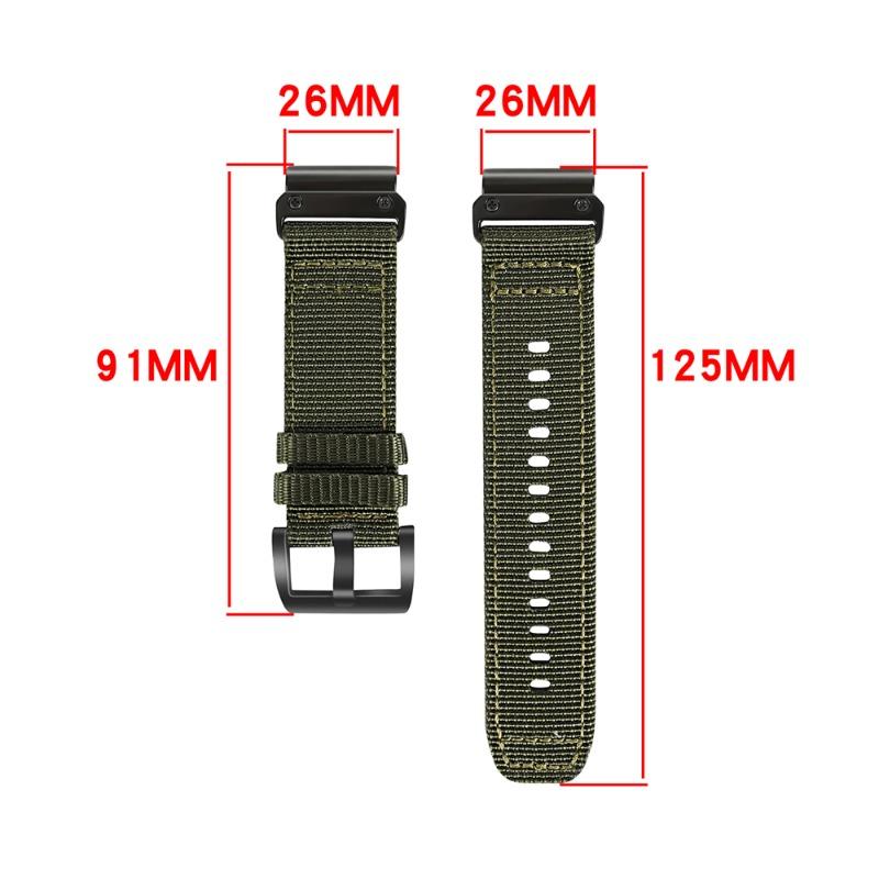 26MM Canvas strap For Huami Amazfit T-Rex Ultra2 smartwatch nylon sports Quick release band breathable replacement wristband