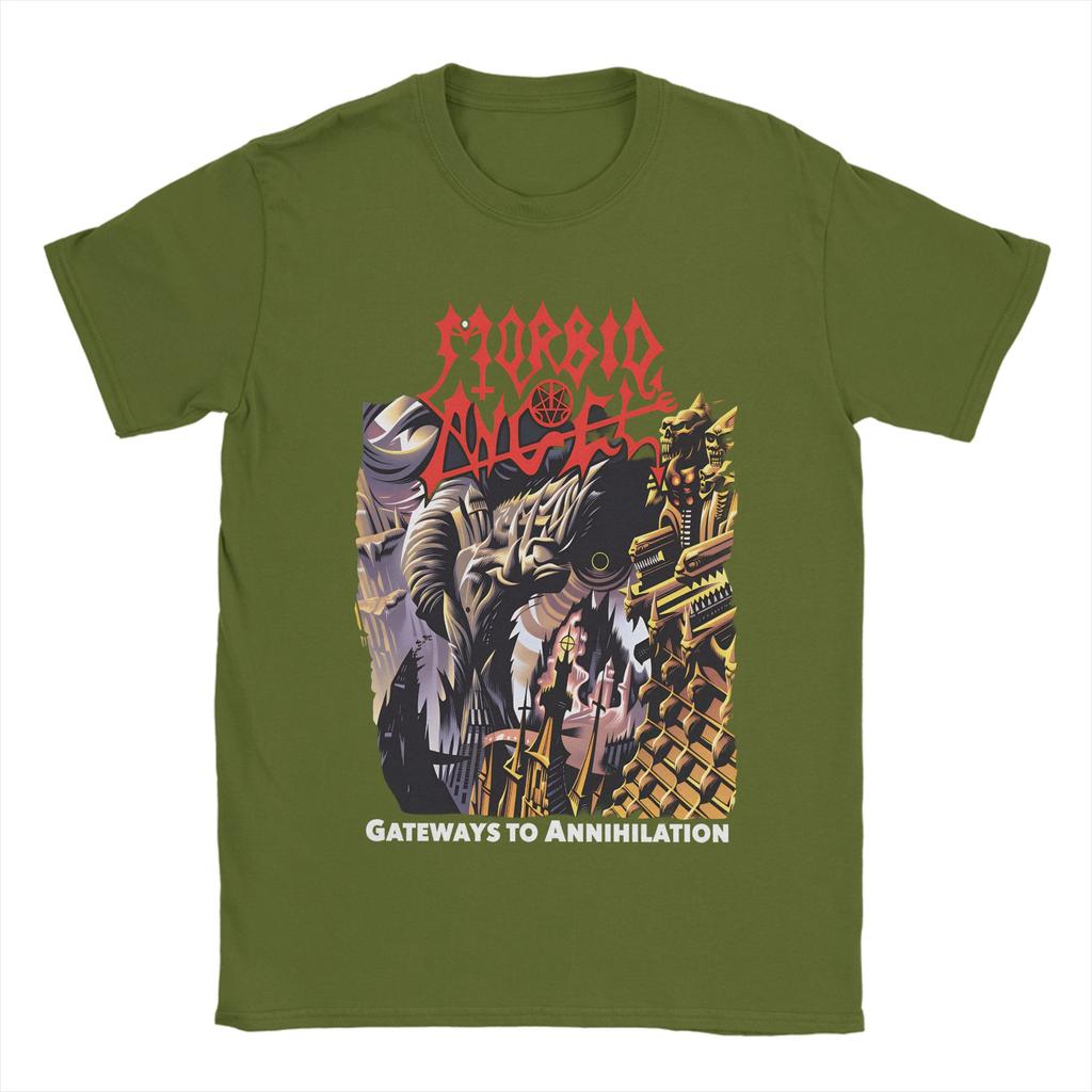 Death Metal Band T Shirts for Men 100 Cotton Funny TShirt Round Collar Tee Shirt Short Sleeve Clothes Gift Idea