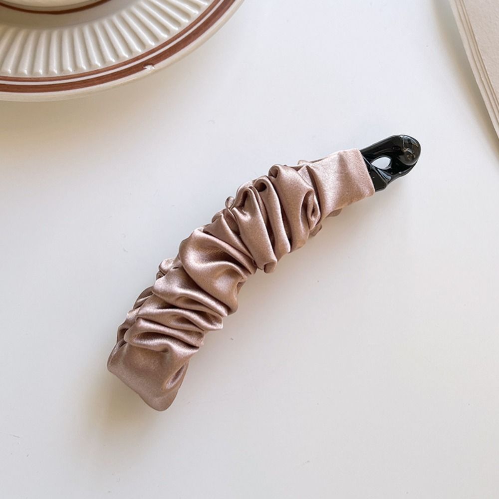 Hairpin Vertical Clip Korean Style Bowknot Hair Clip Cute Cloth Banana Clip  Women