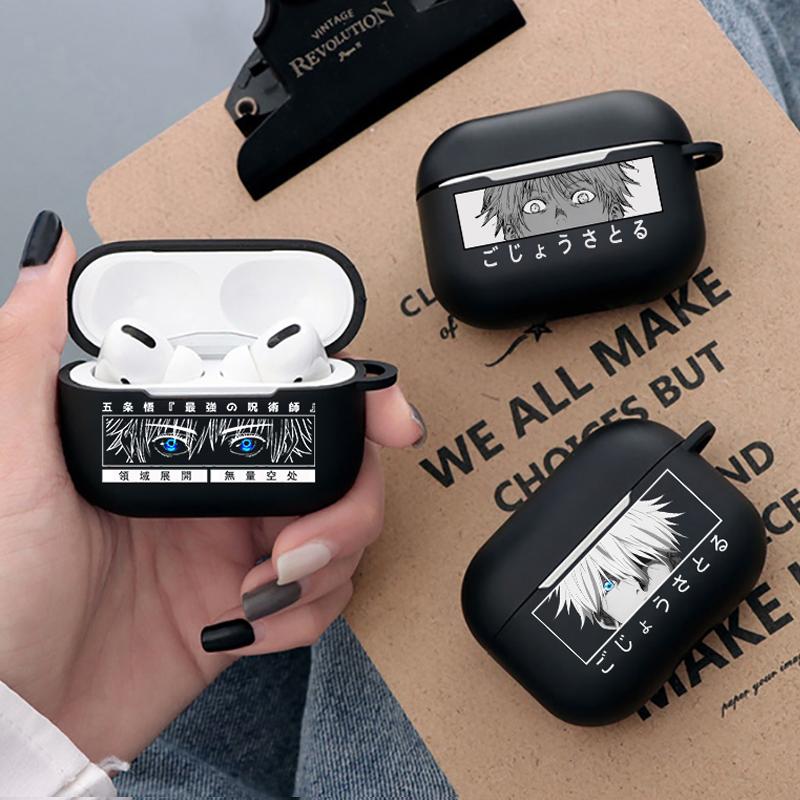 

Чехол для наушников Anime Jujutsu Kaisen для Apple Airpods 1 2 3 Pro 2, защитные чехлы аниме Fushiguro Megumi Gojo Satoru Ryomen