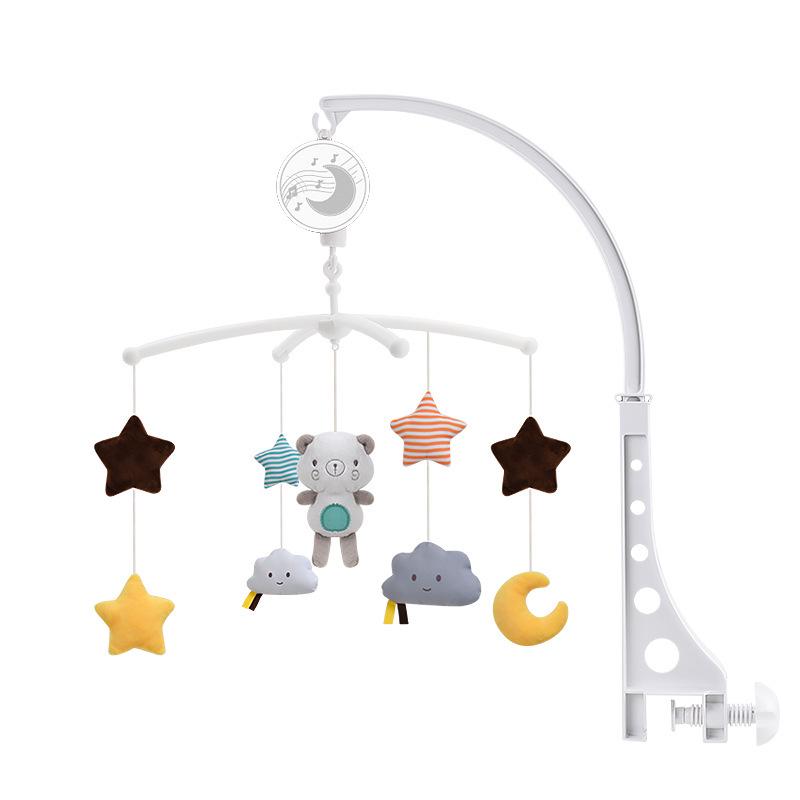 Calming Wind Chime Baby Crib Mobile - Music Rattle Pendant for Bedside or Hanging Decor