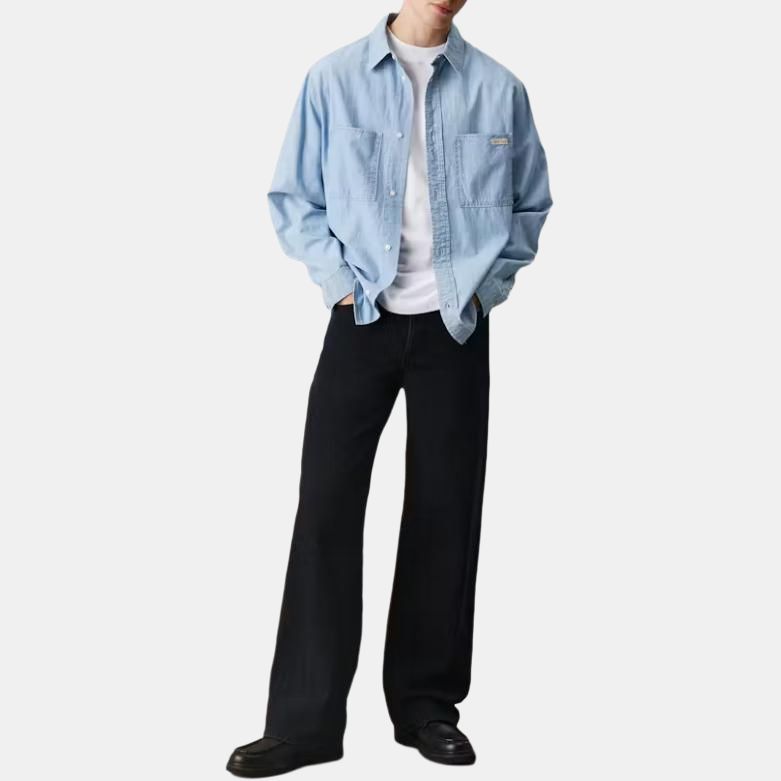 Calvin Klein Button-Down Collar Shirt Men tops J30J3265591AA