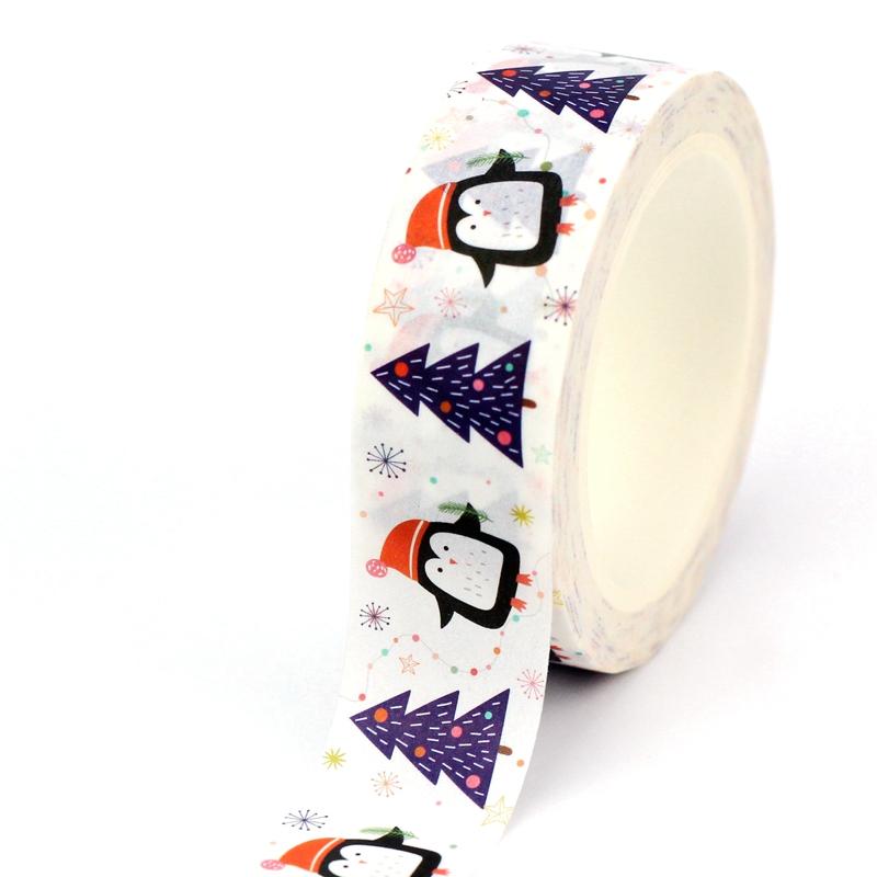 2023 NEW 1PC 10M Deco Winter and Christmas Gingerbread House Candle Dachshund Washi Tape for  Journaling Masking Tape Stationery