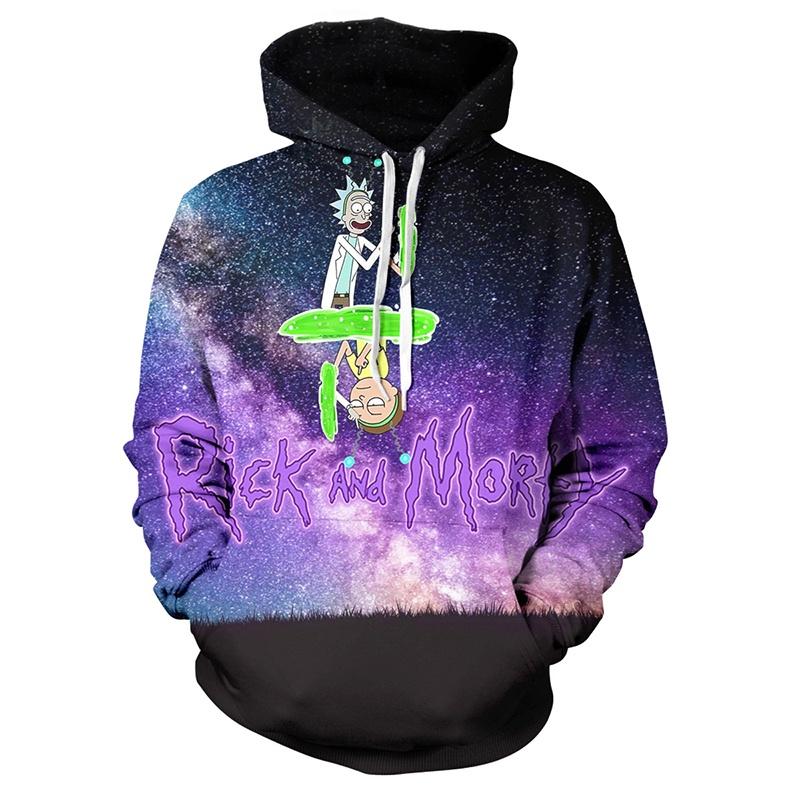 Cartoon And Rick 3d Print Casual Hoodies Women Men Sweatshirt New Pullover