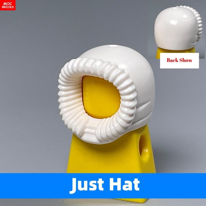

MOC Bricks White Down Cap Hat Headgear Ideal For 4cm Figure Wear Artificial Cape Soldier Cloak Educational Building Blocks Toy 10pcs