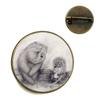 Broche de Ouriço Vintage Alfinetes de Animais Fofos Broches de Joias da Moda Broche de Gola Banhado a Bronze Antigo Para Mulheres Homens Presente