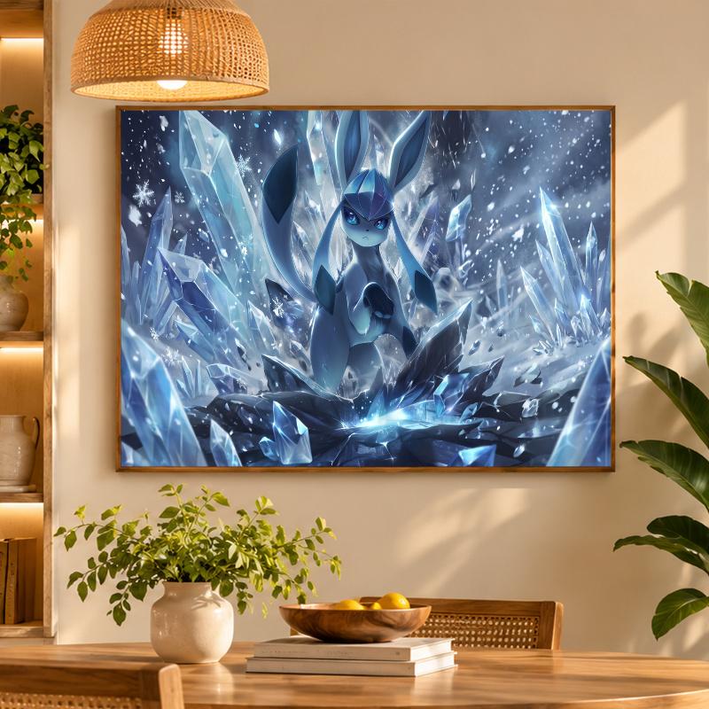 5D Diamond Painting Glaceon DIY Full Drill Diamond Art Kit Home Decoration