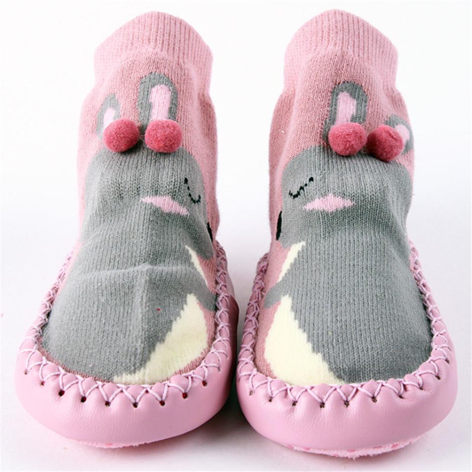 Indoor Sock Newborn Baby Socks Winter Thick Terry Cotton With Rubber Soles Infant Animal Funny Sock