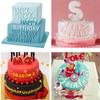 40Pcs/Set Alphabet Cake Molds Figure Plastic Letter Fondant Mold Cookie Decor