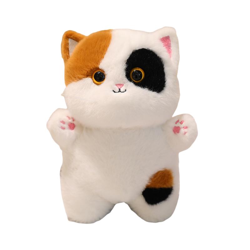 Jouets en Peluche Chat Adorables Remplis Japon Apporter Chat British Shorthair Gris Orange Ragdoll Pussy Chaton Poupée Table Accompagnement Jouets about15-20cm