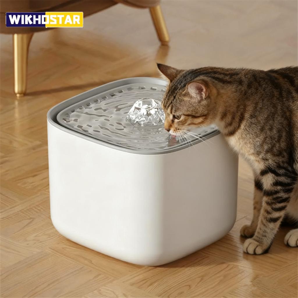 3L Cat Water Fountain Auto Recirculate Filter Large Capacity Filtring Cat Water Drinker USB Electric Mute Cats Water Dispenser