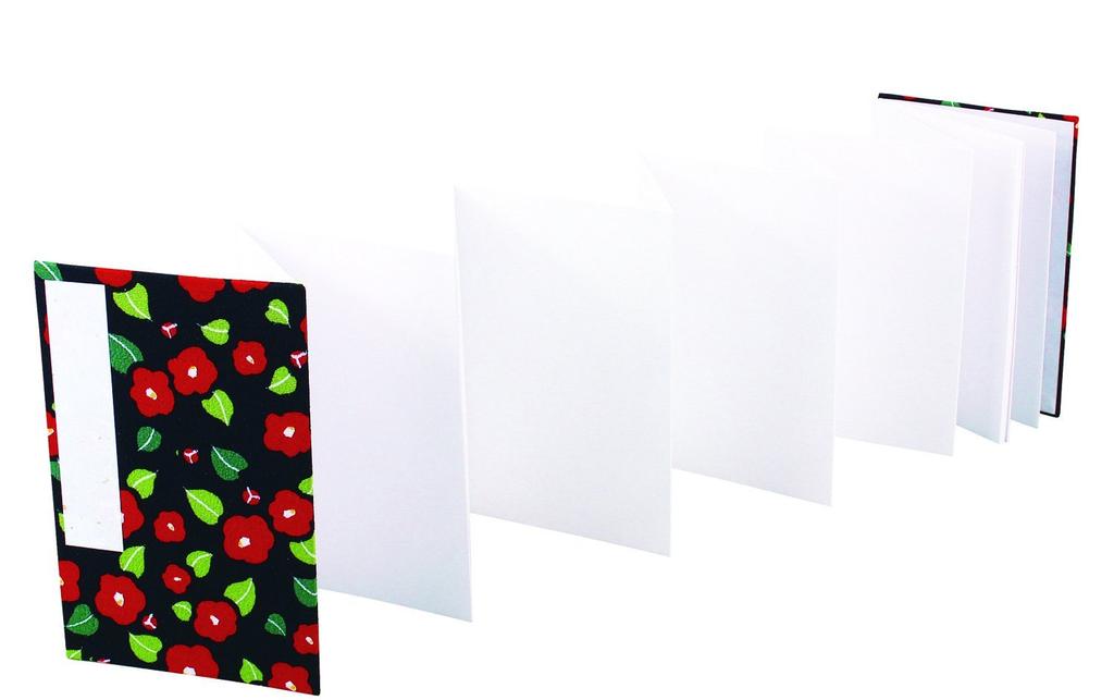 Kurochiku Goshuincho (Shrine Stamp Book) Flower Basket, Extra Large, Camellia, Black, 71501502