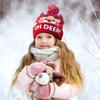 Winter Sweater LED Christmas Hats Xmas Light Up Knitted Hats Cartoon Santa Beanie Cap