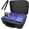 Storage Box with Removable Holds Up To 300 35pt X Rigid Card Holder for Trading and Sports Top-loader Sponge. Top-loaders. 3" 4" Cards.