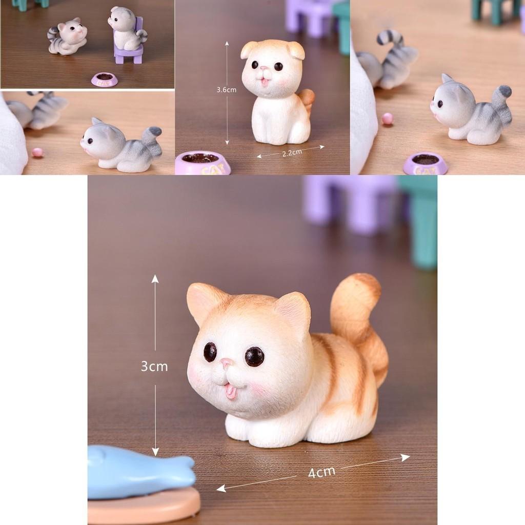 Delightful Cartoon Cat Design Mini Cat Dolls Ideal For Creative Cake Decorations And Gifts