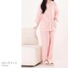 Yes Family Double Gauze Pajama Polka Dot Size Pink Polka Dots Women's Set, 100% Cotton, 3/4 Sleeves, Pattern, M,