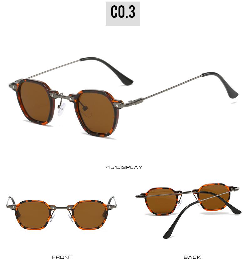 Hot Punk Small Frame Hip Hop Sunglasses - Stylish European & American Avant-garde Unisex Eyewear