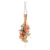 Bird Chew Toy Colorful Beak   Grinding Wood Blocks   Hanging Cage Toy for Small Bird Cockatiel Lovebird Budgie