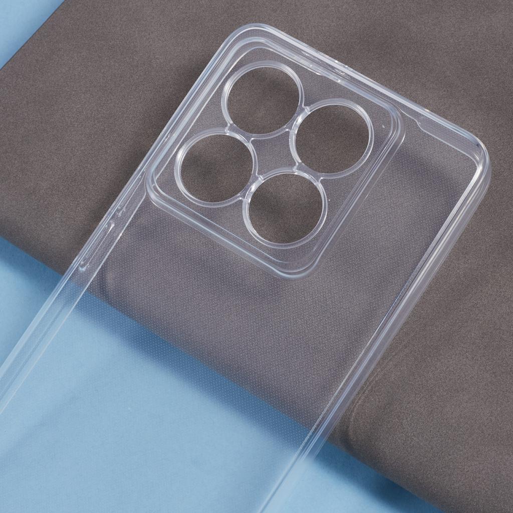 Etui wstrząsoodporne dla Xiaomi 14T Pro, grubość 1,5 mm, przezroczyste etui na telefon z TPU