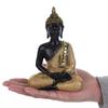 Thai Buddha Statue Handcrafted Golden Resin Sculpture for Home Temple Altar Meditation Decor & Buddhist Blessing Gift
