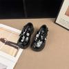 Girls' 2026 Spring/Autumn Leather Bow Princess Shoes – Rhinestone, Non-slip, Soft Sole Loafers.