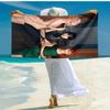 1pc Wednesday (9) Beach Towel, Comfortable and Thick, and Swimming/Bath/Picnic/Camping Towel, Suitable for Seaside Beaches