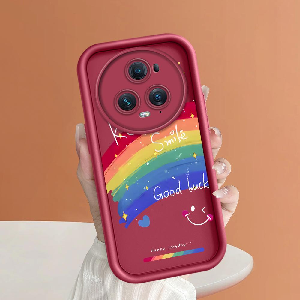 Soft Silicone Square Ladder Printing Pattern Phone Casing Full Cover Camera Shockproof Protection Rubber Case for Huawei Honor