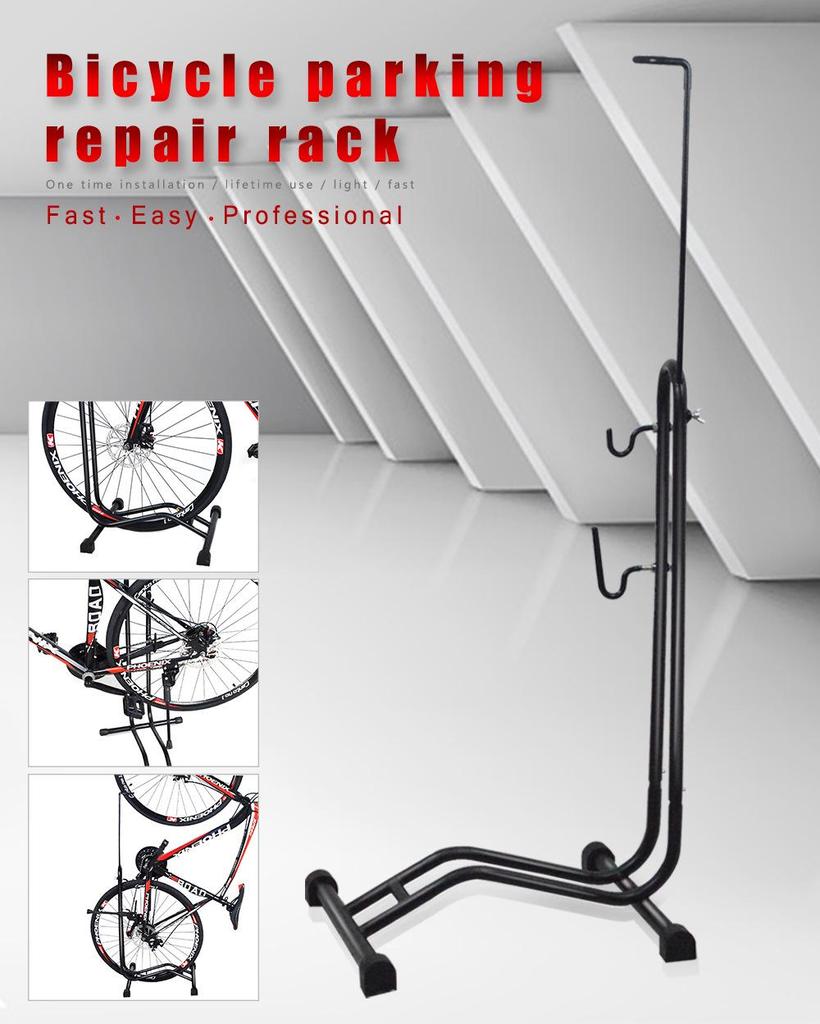 3-in-1 Vertical L-Shaped Bike Rack & Stand for Display and Repair