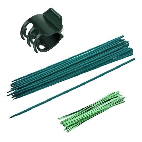 Plant Supports Water-Resistant Anti-Fade Easy To Install No Peculiar Smell Convenient Grow Upright Reusable Orchid Clip Fixing Stakes Home Supply
