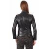 SKINOUTFIT Women's Real Leather Jacket Bomber Biker Black Stylish Genuine Lambskin Jacket