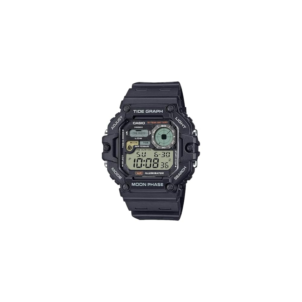 Casio Collection WS-1700H-1AJF Men s Black Watch Water Resistant Analog Design