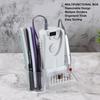 Transparent Multifunctional Nail Drill Stand  Nail Grinding Bits Classified Placement