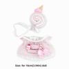 Multicolor Mini Hairy Dress Set 10cm Doll Replacement Outfit Cute Doll Clothes  Changing Dress Game