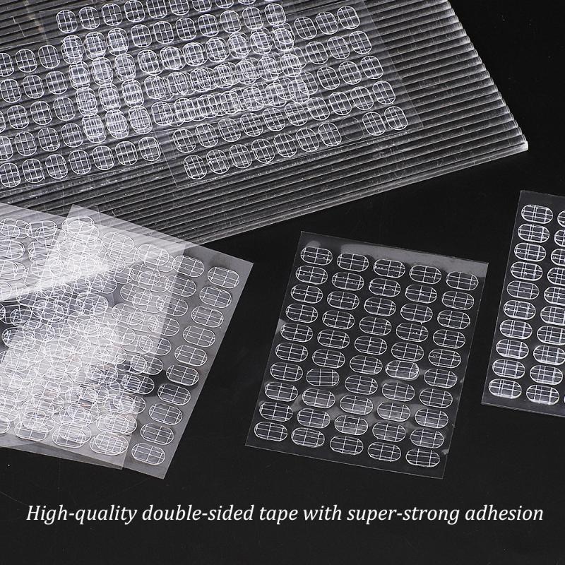 Transparent Double-Sided Adhesive Tape Traceless Nail Display Board Paste Practice Fixing Base Jelly Glue Manicure Tool