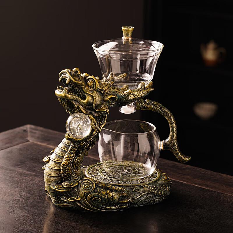 Lino Auspicious Dragon Automatic Glass Tea Set