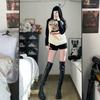 Stretch Over Knee Boots Sexy Spice Girls Thick Heel Leather Tall Boots Women's Winter 2025 Coat Boots