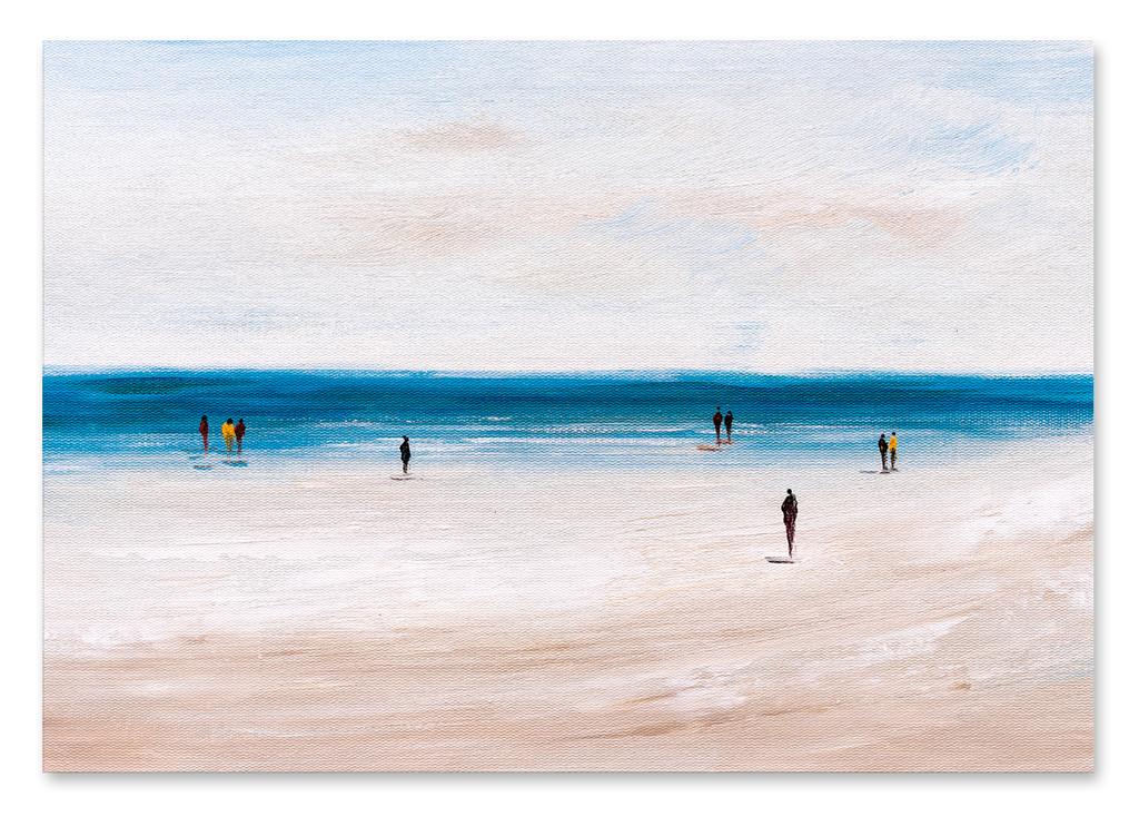 Plakat plaża abstrakcja poziom