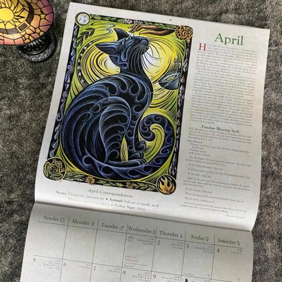 2026 Witches' Calendar Year of The Witch Monthly Planner Magical Wisdom Astrological Data Almanacs Datebook